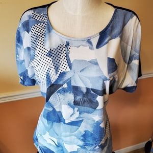 Chico's Denim Blues Scoop neck tee